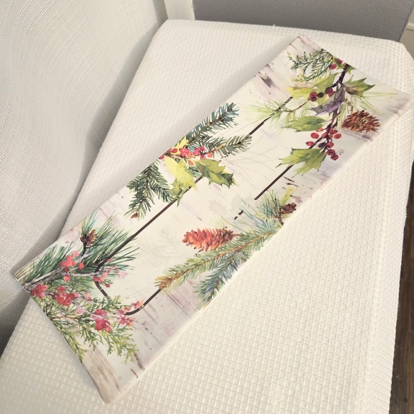 Keller Charles Melamine Christmas Serving Dish Tray Gail Flores Winterland - Picture 4 of 8